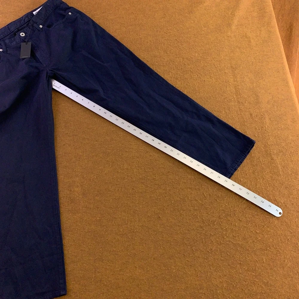 Bonobos Mens 35x30 Navy Blue Straight Leg Five-Pocket Chino Pants New